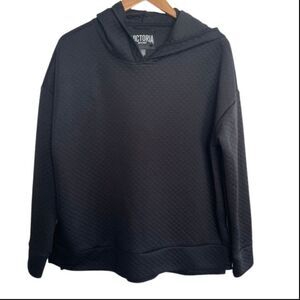 Victoria's Secret Sport Quilted Pullover - Black - Size M - New without tags
